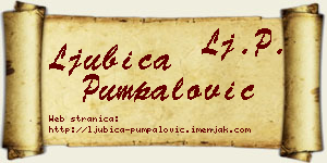 Ljubica Pumpalović vizit kartica